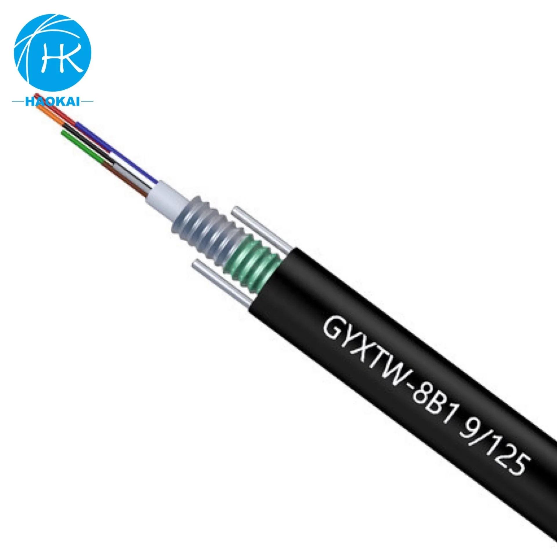 Aerial Fiber Optik Kablo 4 6 8 12 Core FO GYXTW Fiber Optical Cable 1km price