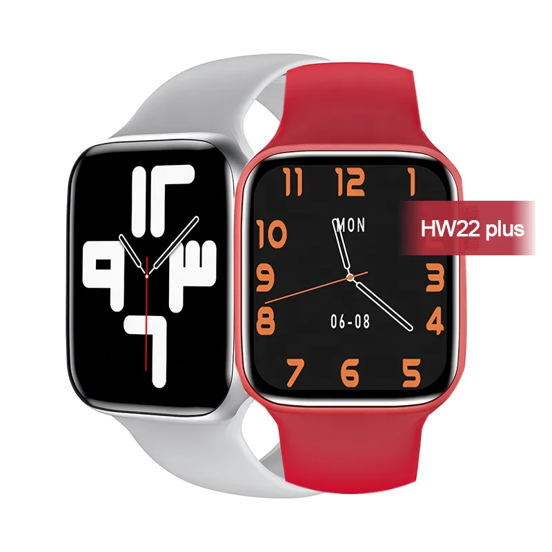 New Arrival HW22 Plus Series 6 Smart watch Original i 6 fence Watch 6  Wearfit pro APP With Wireless Charger dual button