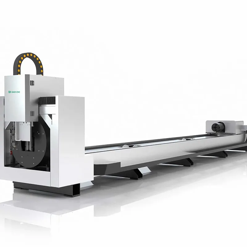 6024 Fiber Laser Cutting Machine 1500W Metal Tube Raytools Brand Laser Head Cypcut Control System Servo Motor Drive Retail