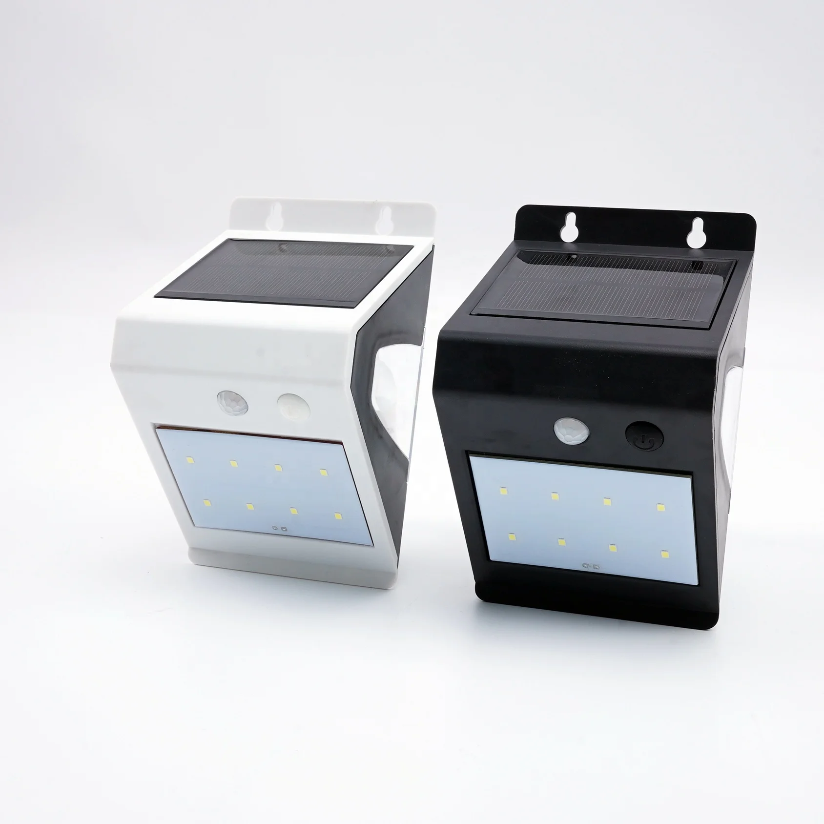 Low Price Garden Yard human body sensor Ip65 Waterproof Abs 3w Cob Led Solar Outdoor Wall Light