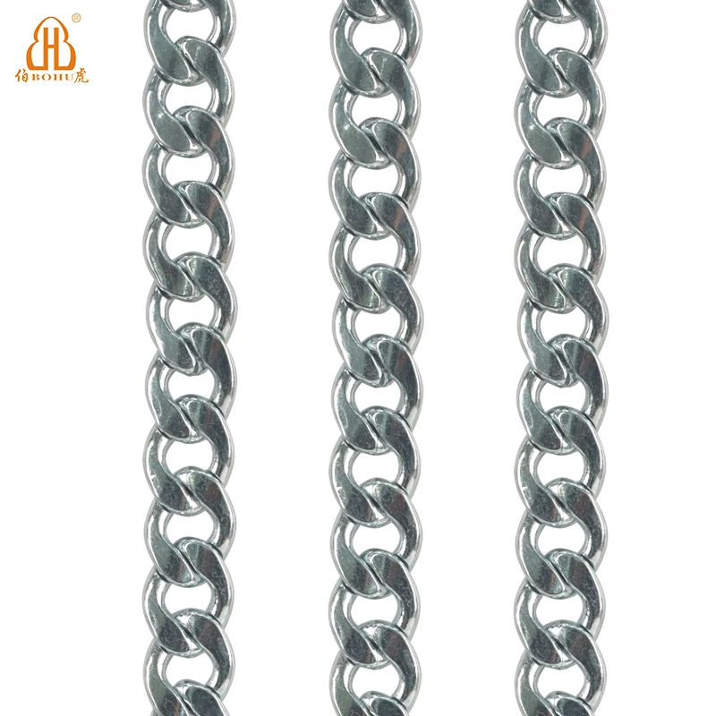 Высококачественная декоративная несварочная оцинкованная цепочка BOHU, металлическая цепочка, аксессуары для сумок, обуви и ткани
