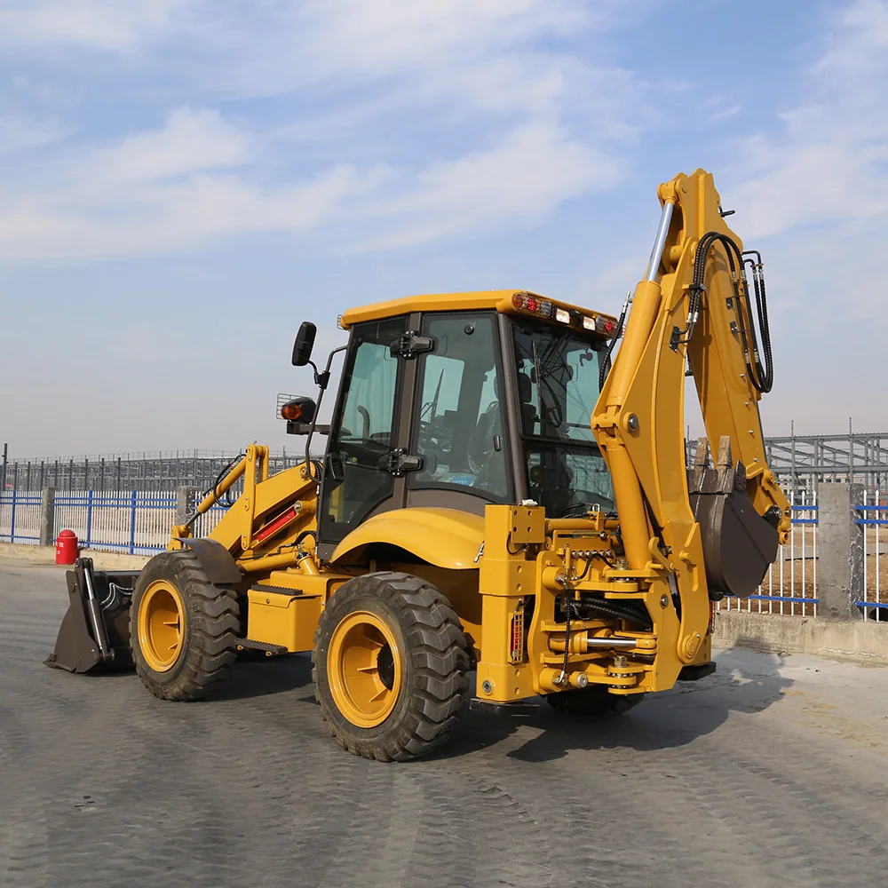 Chinese Small Wheel Mini Tractor Excavator Digger Backhoe Loader Front End Loader Brand New Compact Backhoe for sale