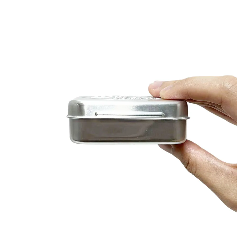 Factory New Design Food Grade Tinplate Metal Tin Wholesale Tin Box Hinge Custom Tin Can