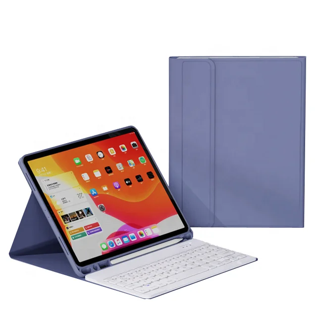 Для клавиатуры ipad 10,2, чехол для клавиатуры 7-го поколения, беспроводной чехол с синими зубьями для клавиатуры ipad, чехол с сенсорной панелью и слотом для ручки