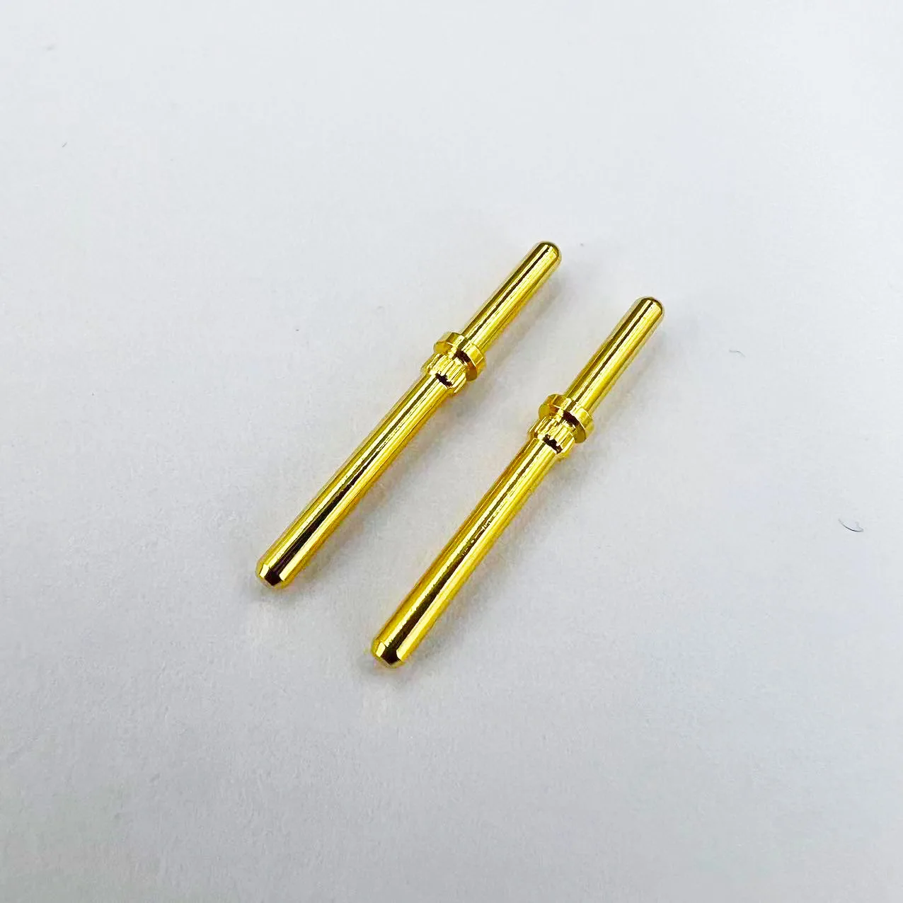 Pcb test probe copper pin socket connector brass gold-plated crimping terminal