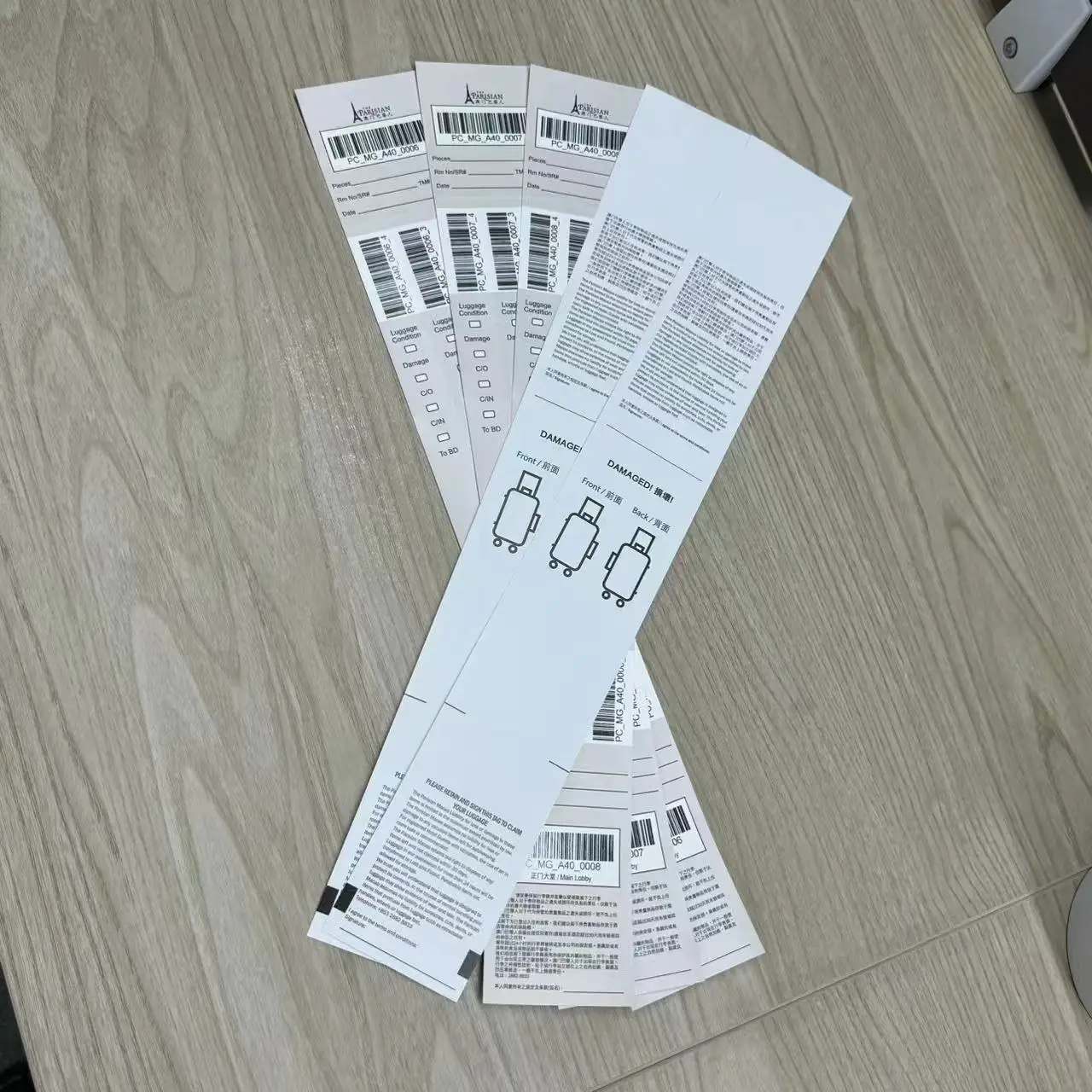 Печать тонкая гостиничная багажная бирка подарочный набор на заказ RFID бумажная бирка.