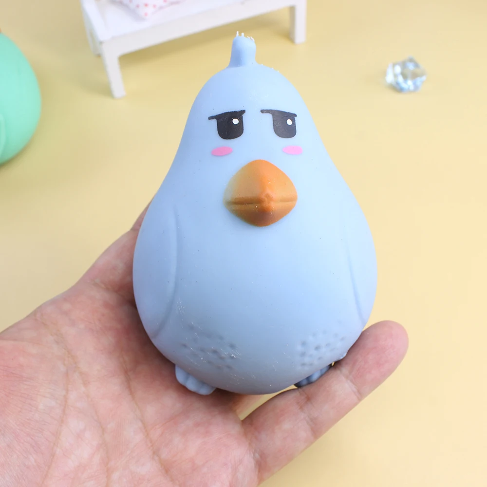 new Creative Pop Cute Cartoon Animal Chick Stress Relief Squeeze 3D TPR Fidget Induction Squeeze Bubble Toy
