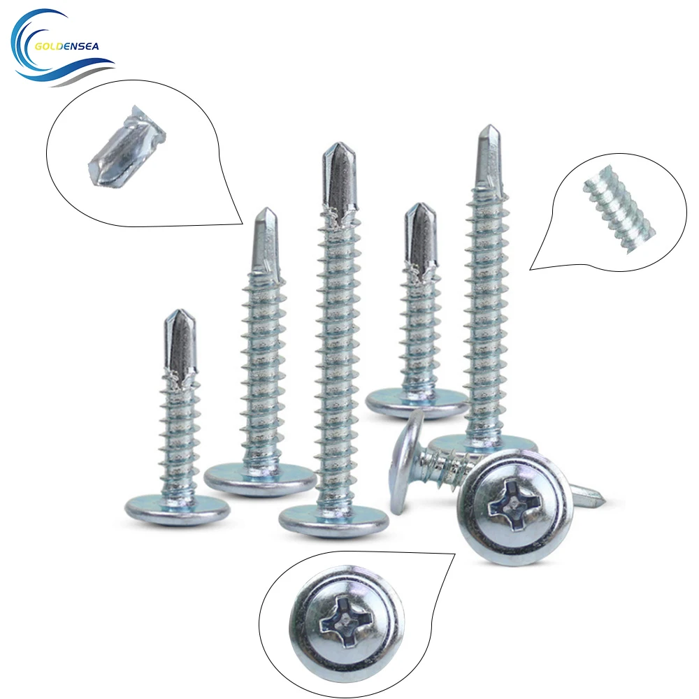 Factory Wholesale Truss Head Wafer Head Screw Phillips Wafer Head Self Drilling screw