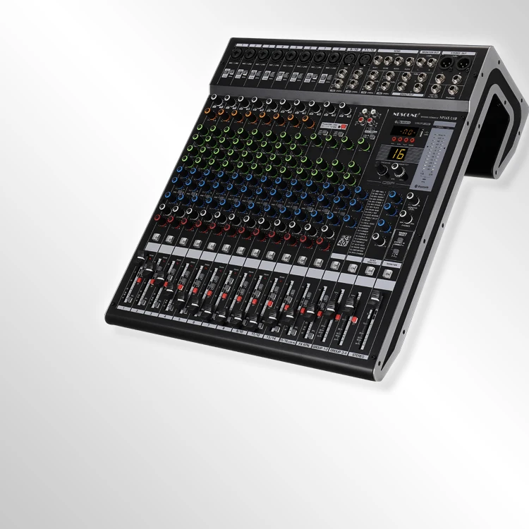 12-16-channel mixer stage performance wedding home K song with effect blue // tooth digital mixer