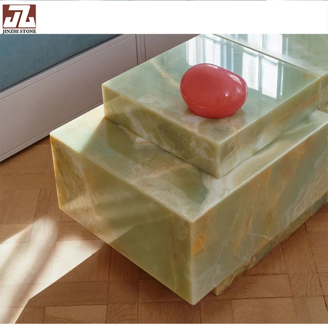 Beautifully Polished Green Jade Onyx Marble Stone Slabs for Table & Bathroom Onyx Side Table Graphic Design Solution Available