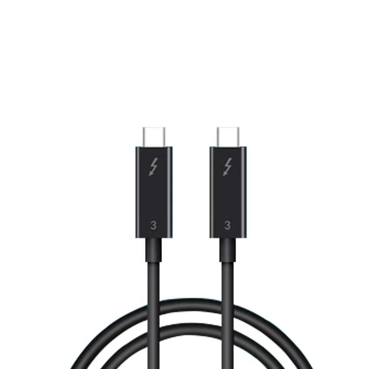 
Совместимый кабель USB Type-C 0,8 м с поддержкой 40 Гбит/с, 5a, 20 в, 100 Вт, 4K, 5K, кабель Thunderbolt3-Thunderbolt 3 