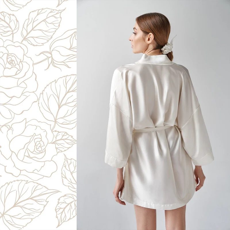 Nightdress for woman sexy Long Kimono Dressing Gown silk pajamas night gown Sleepwear 100% mulberry women silk robe clothes