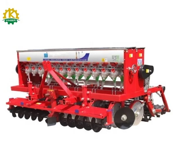 Tractor PTO Driven Wheat Planter With Fertilizer Machine Wheat Seed Drill