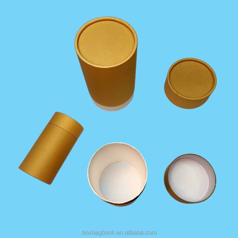 Recyclalbe Cosmetic Lip Perfume Candle Rolling Craft Paper Tube Mailing Box For Olive Oil Personal Body Care Cardboard Tube Box