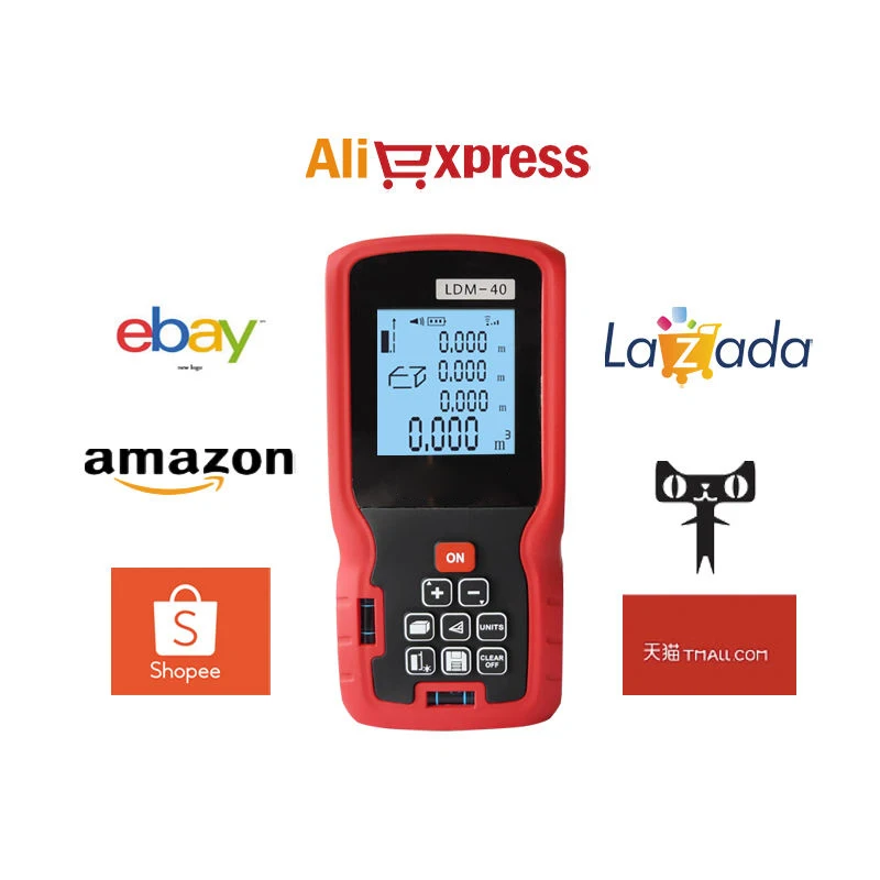 40m 50m 70m 80m 100m 120m Measure Tool Handheld Indoor&Outdoor Laser Rangefinder Digital Laser Distance Meters