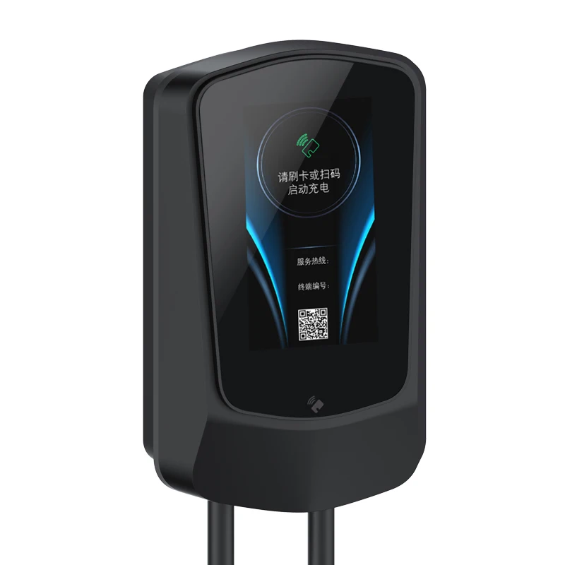 7kw wallbox GBT EV зарядное устройство 32A Wallbox домашнего использования крепление автомобильное 7 дюймов сенсорный экран