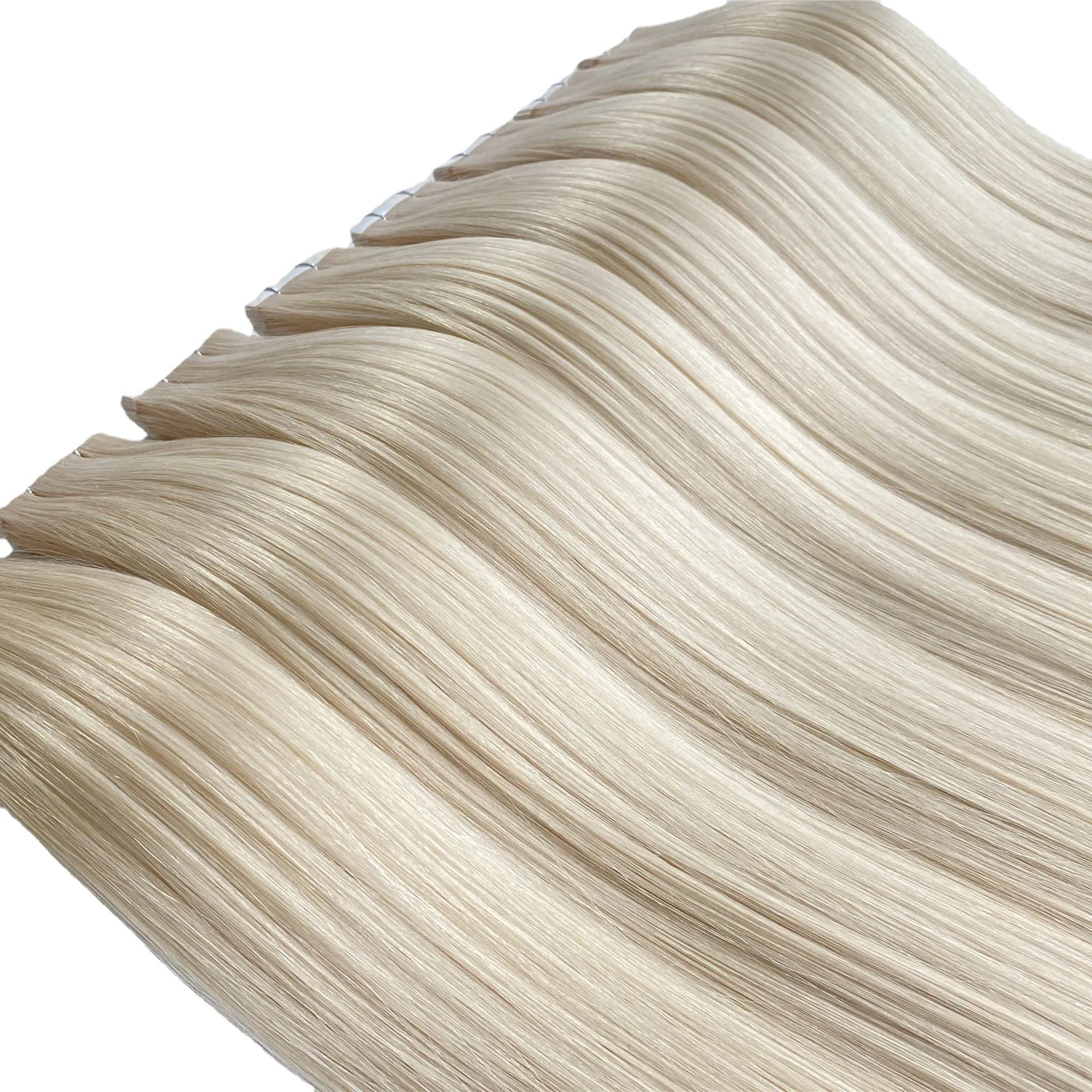 100% European Human Hair Full Cuticle Aligned Tape In Hair Extension Remy Skin Weft Invisible Tape Human Hair Extensions