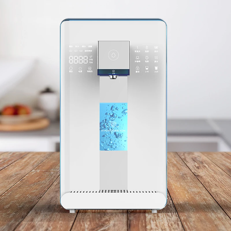 OLANSI Household Water Tank or Pipeline Optional RO Touch Panel Desktop Alkaline Water Dispenser Hydrogen Water Generator