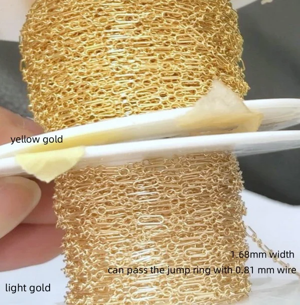 Real 14K Gold Filled 3+1 Cable Chain Necklace Bulk 1.68MM Long And Short Chain Roll Permanent Jewelry Chains Findings Wholesale