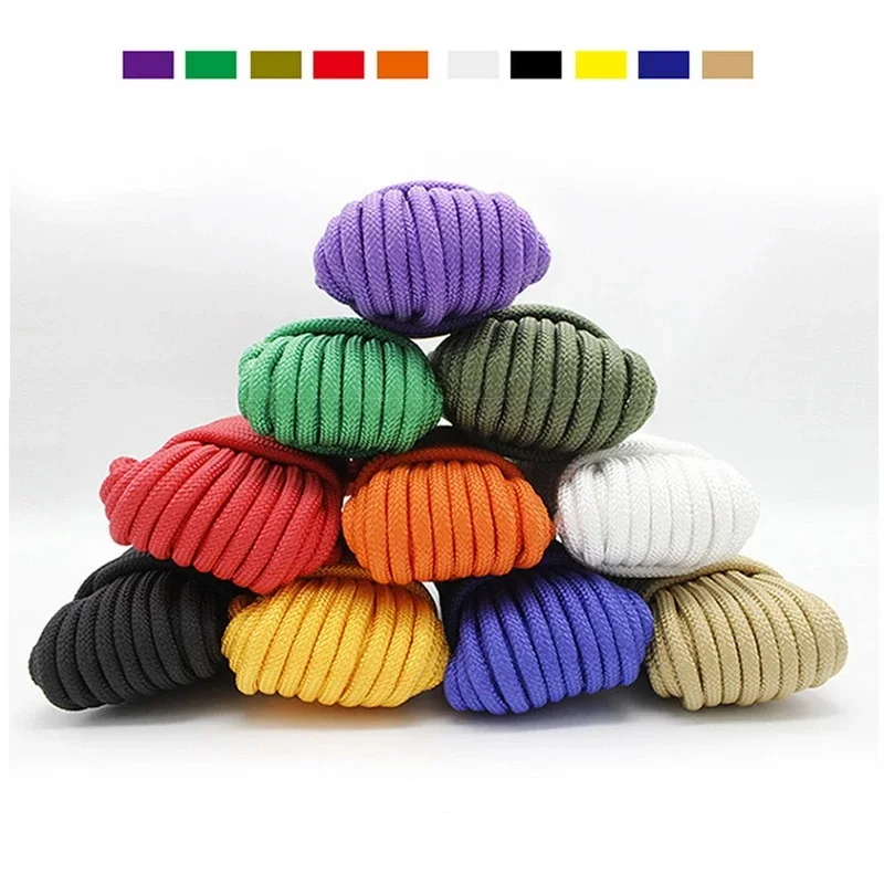 Wholesale Supplier high quality 8 strand rope braided nylon twisted fishing ropes PP packaging twine camping tent rope 6mm