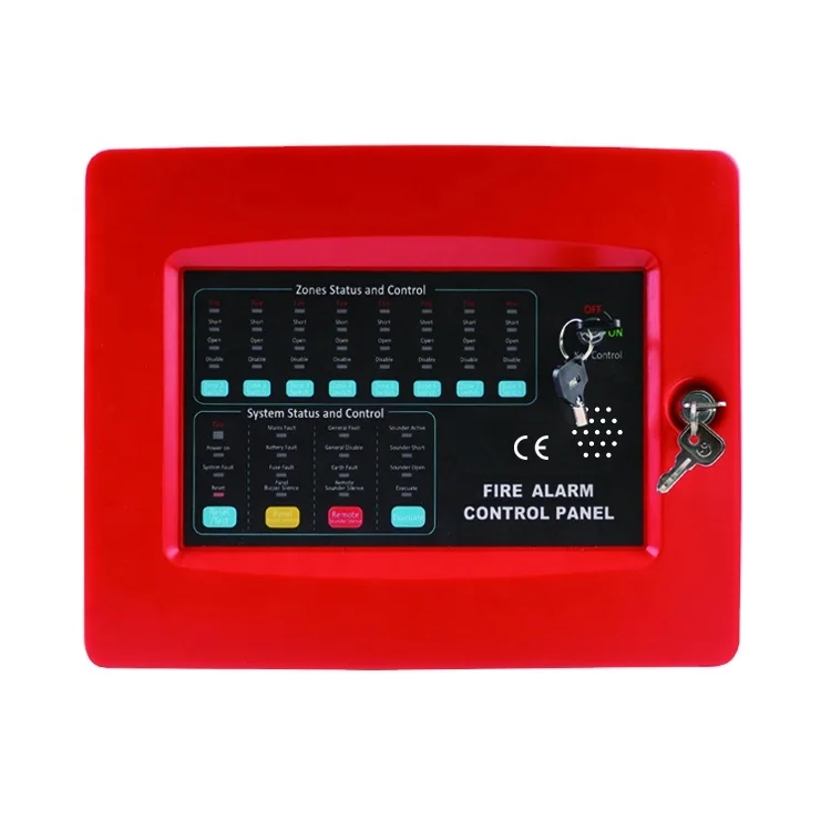 New Model Conventional Fire Alarm Control Panel 1/ 2 / 4 / 8 /Zone Fire Alarm System in Home and Office Alarms