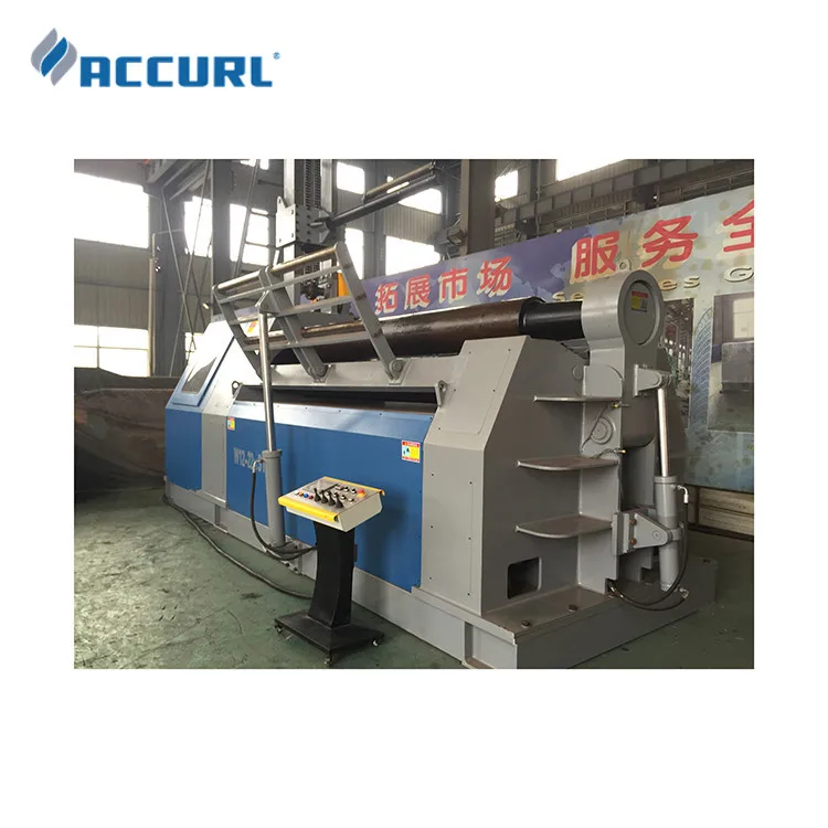 W12-22*3100 Hydraulic sheet metal Plate 4 Roller rolling machine with