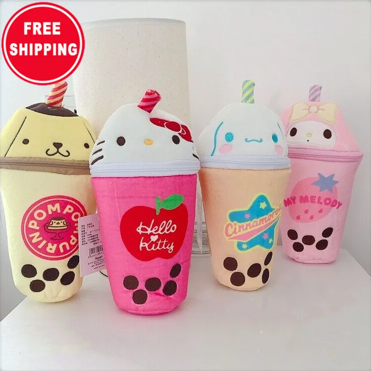 Бесплатная доставка милый мягкий плюшевый пенал Sanrio с аниме мелодией коричным жемчугом