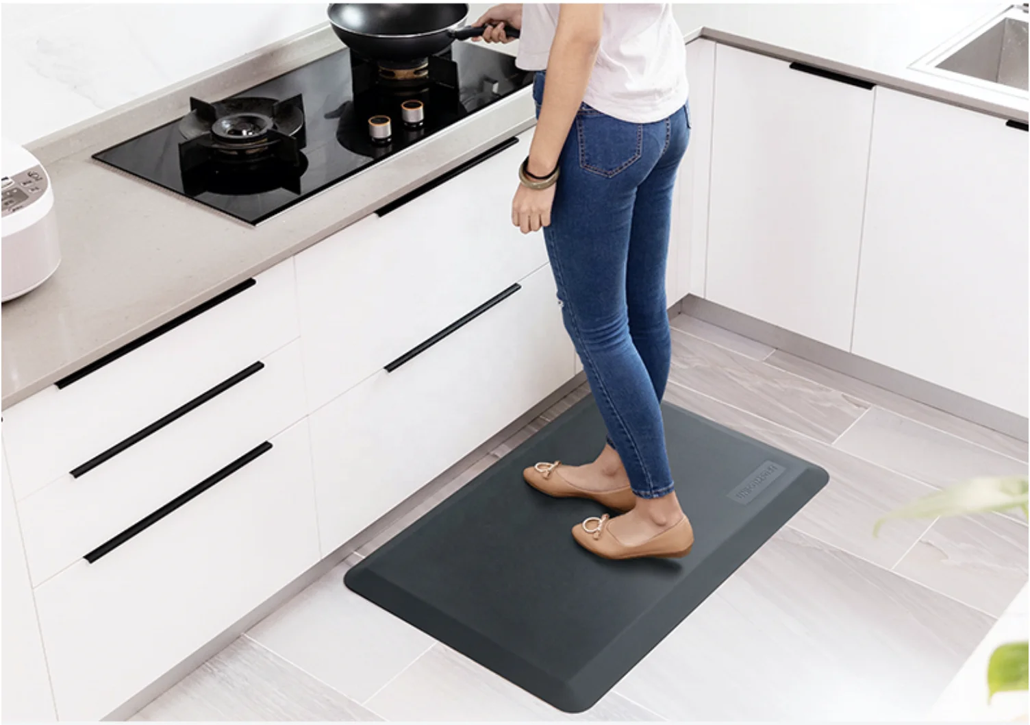 High Quality Decorative PU Foam Anti-slip Anti Fatigue Floor Mat Kitchen Mats Non Slip