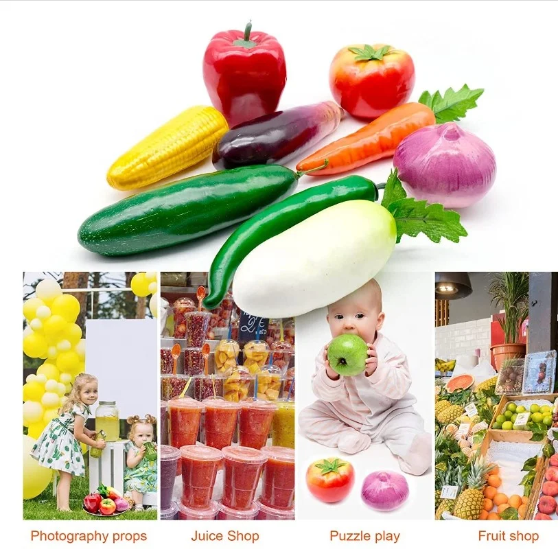 Simulated Artificial Fake Fruit Vegetables Kitchen Toy Home Decoration