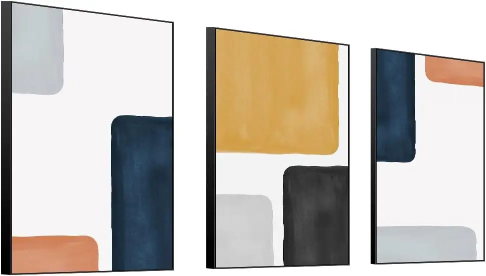 Wall Art Modern Abstract Canvas Framed Wall Art painted Print For Living Room Bathroom