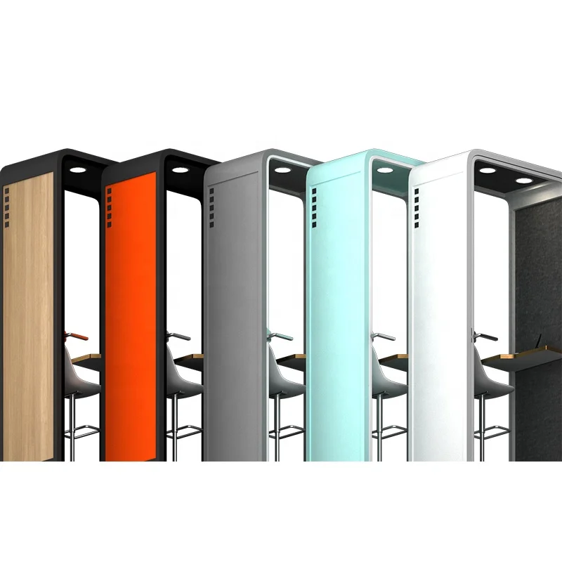 2024 Public Privacy 4 6 Persons Work Sound Isolation Office Pod Portable Foldab Meeting Recording Soundproof Booth