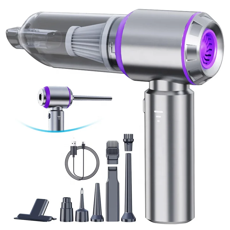 Car Vacuum Cleaner Wireless Brushless Motor 15KPa 3 Gear Handheld Vacuum Cleaner 3-in-1 Air Duster, Mini Vacuum, Compressed Air