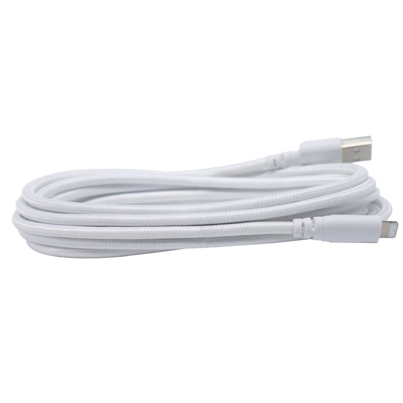 6ft Polyester braided  TPE/PVC Molding , USB A to Lighting Cable Fast Charging, MFi Certified  Lighting Usb Cable