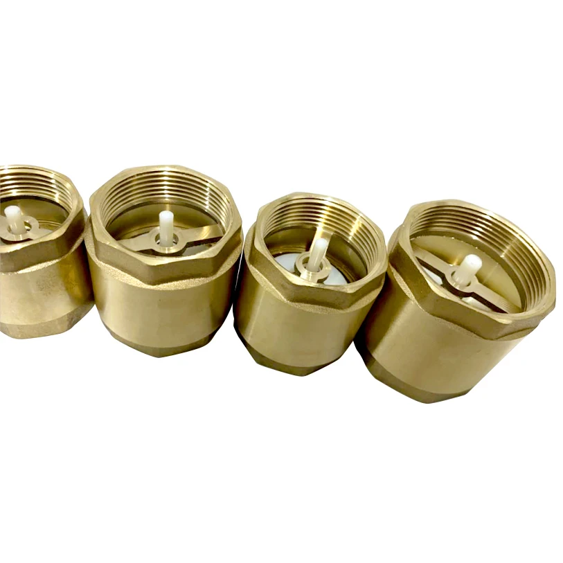 Wholesale Thread Brass Water Vertical Spring Check Valve Brass With Spring To Prevent Back Flow