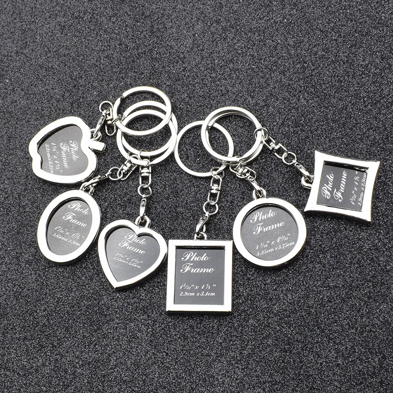 Creative Love Keychain Photo Frame Couple Keychain Square Personalized Photo Keychain Commemorative Gifts For Couple Friends