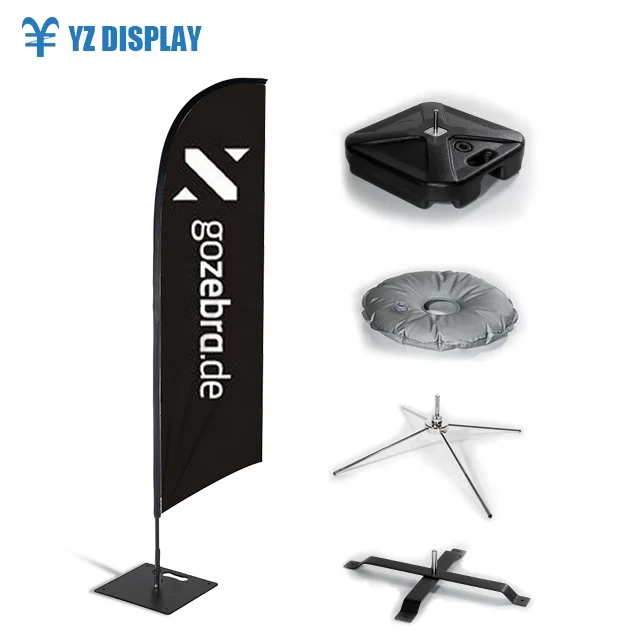 Beach flag pole sale now open house car wash custom printed feather flag for Advertising and Promotion