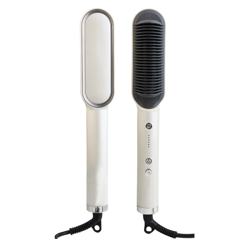 Лучший постоянный Керамический выпрямитель для волос, электрическая щетка для быстрого нагрева, выпрямитель для волос