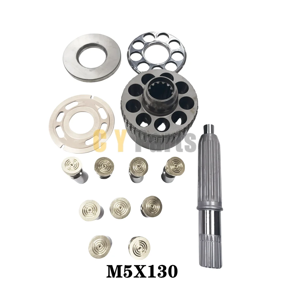 Excavator M5X130 hydraulic swing motor parts repair kit cylinder block piston shoe fixing plate for CAT 320C 320D