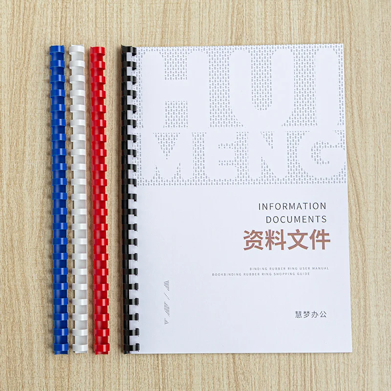 Plastic Binding Combs School & Office Supplies 100 Pcs/Pack Custom Color Plastic Binding Spines Office Supplies Custom