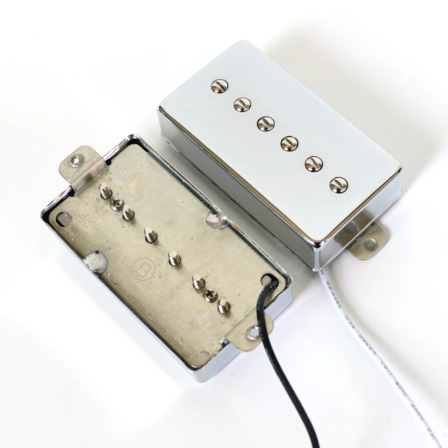 Никель-серебристая крышка и база P90 стиль LP гитарные звукосниматели с магнитной платой AlNiCo V для качественных гитар OEM