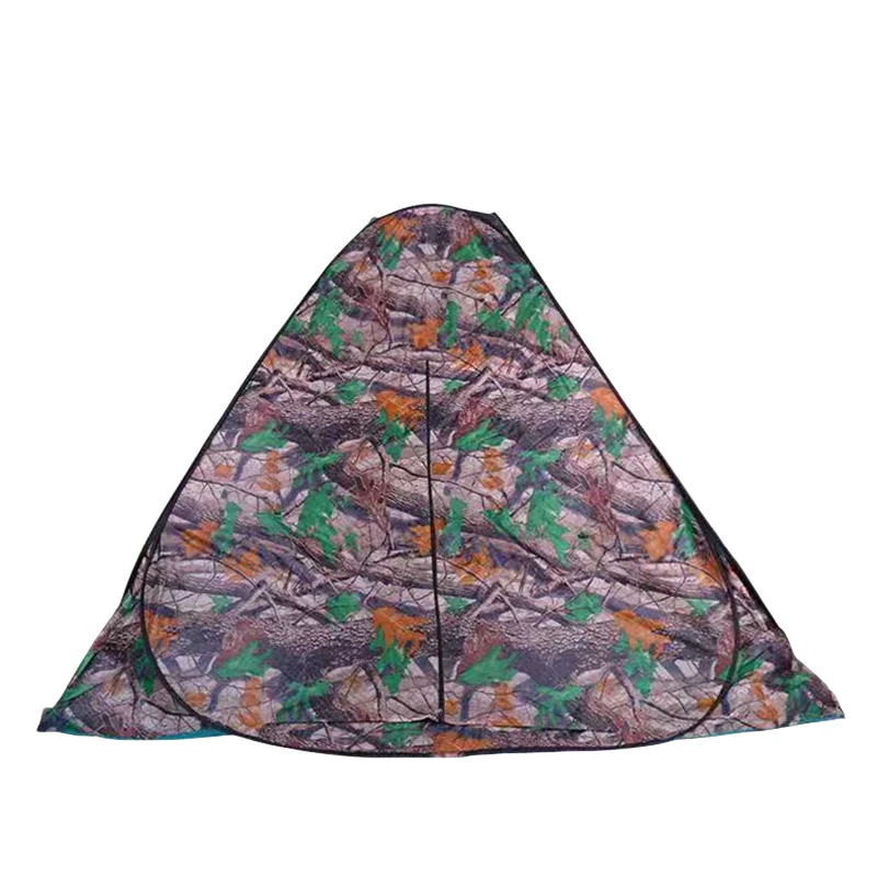 Pop Up Tent For 3-4 People Camo Camping Tent Waterproof Instant Outdoor Belt Bag Portable Square Hiking Tent