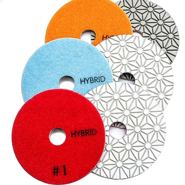 Grit 150# XMGT dry buff polishing pads for marble and granite