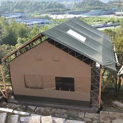 Outdoor Glamping Luxury Bell Canvas Roof Top Cabin Trade Show Hotel Tents