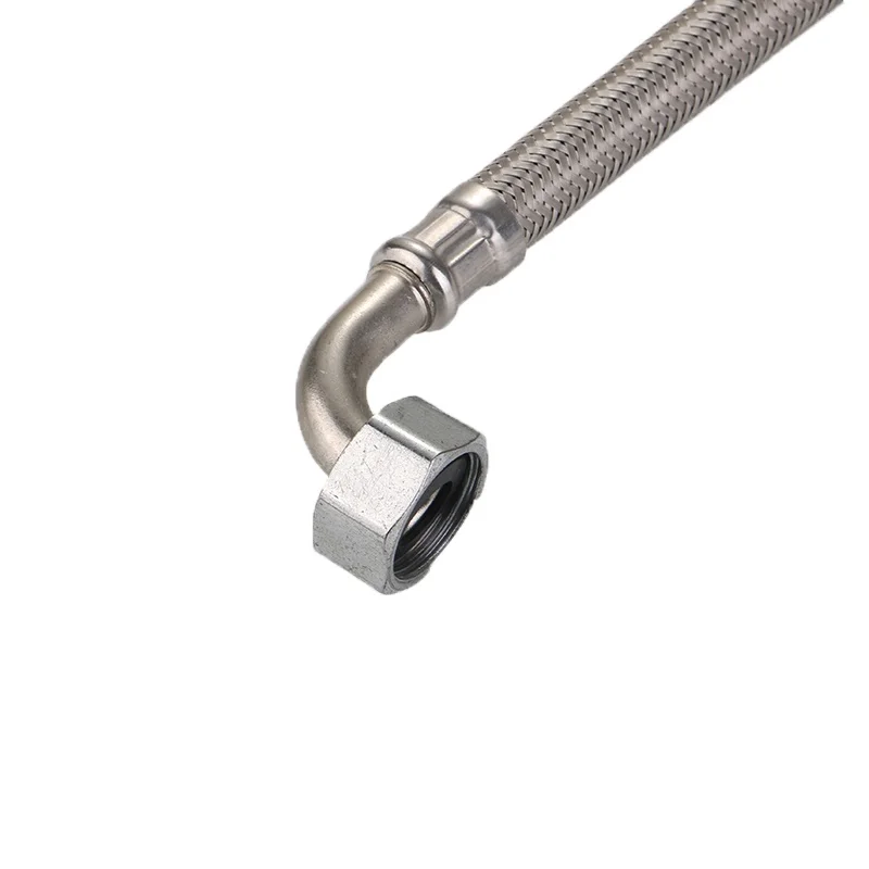 Shower Pipe 12inch Valve 202 SUS304 Stainless Steel Plumbing Hose Braided Explosion Proof Metal Flexible Hose