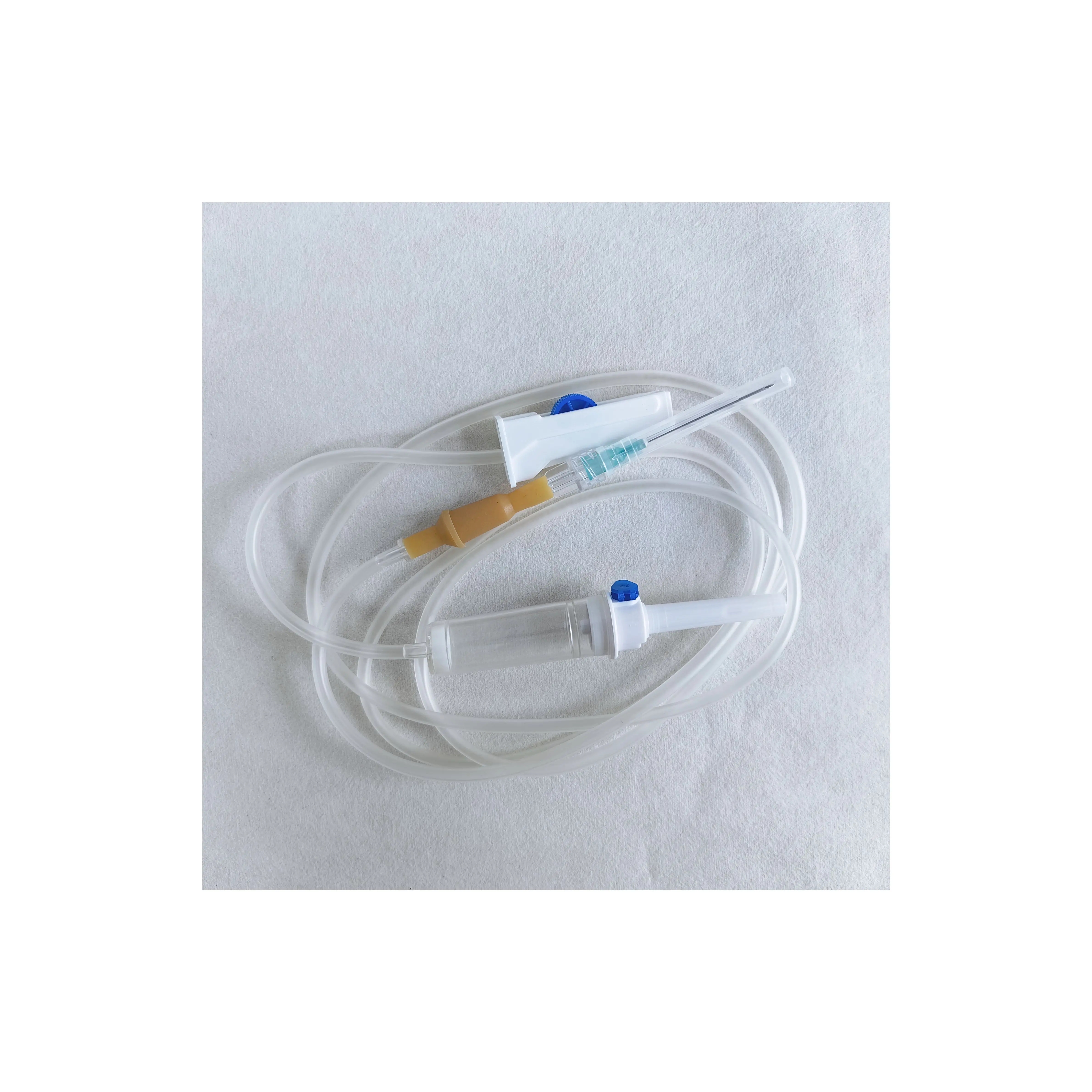 Sterile Luer Lock Infusion Giving Sets IV Set IV Infusion set with needle Disposable Medical Intravenous OEM Service EOS 3 Year