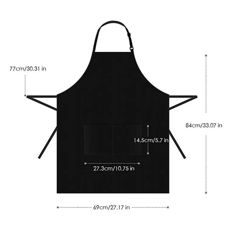  Рекламный сделанный на заказ хлопковый кухонный фартук