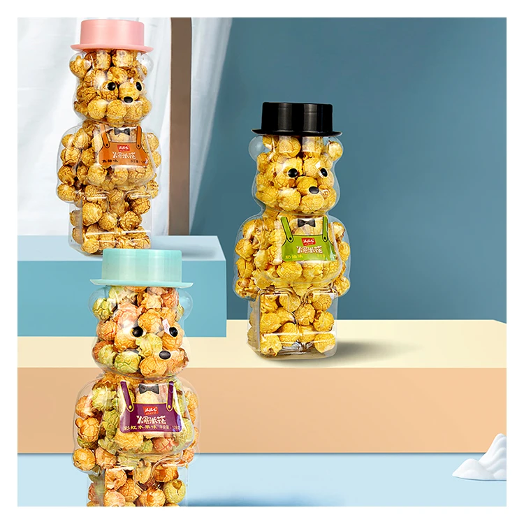 Wholesale own brand puffed popcorn cream flavor caramel flavor popcorn Chinese grain flavor snacks