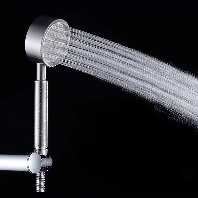 Bathroom saving stainless steel 304 high pressure handheld wall mount clear rainfall filter shower head With hoses