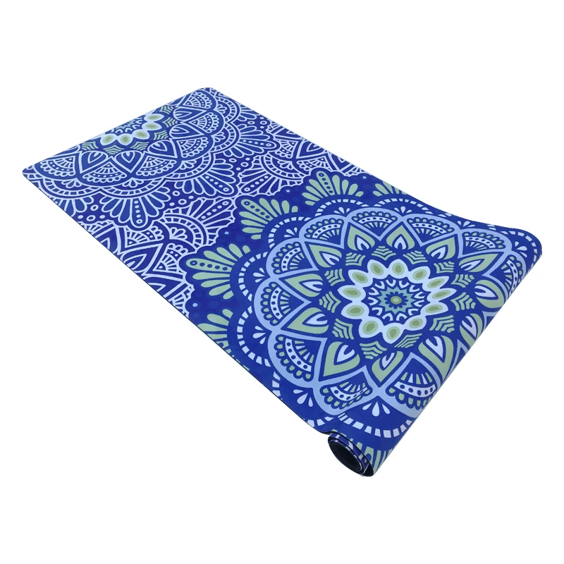 1830*660*1.mm Suede Yoga Mat with Fashion print Non Slip Carpet Mat For Fitness Gymnastics