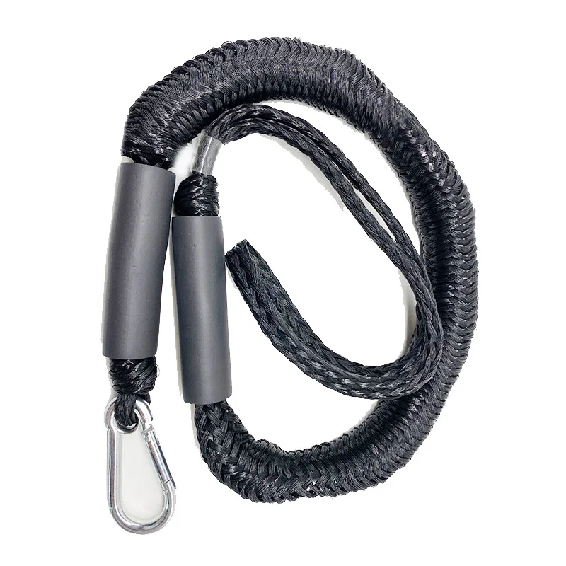 For Jet Ski Kayka pontoon 900KG 4ft Bungee docking line Marine boat Mooring Rope Adjustable Bungee Boat Dock Lines